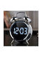 Tischuhr Digital mit Wecker Silber ZY12633QWS37