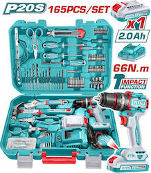 Total THKTHP11652E Mașină de Găurit cu Percuție 20V 1x2Ah Total THKTHP11652E Mașină de Găurit cu Percuție 20V 1x2Ah