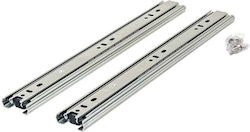 Set 2 Glisiere Sertar cu Rulmenți Lungime 300mm Argintii Z-tools G35001-300