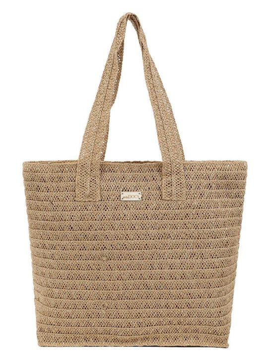 Doca Geantă De Plajă Din Wicker Bej