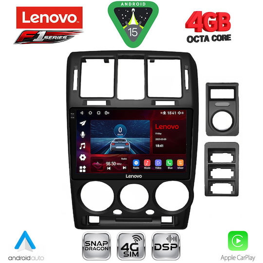Lenovo Car Audio System for Hyundai Getz 2002-2011 Bluetooth USB WiFi GPS Apple CarPlay Android Auto with 9" Touch Screen