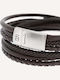 Steel & Barnett Herren Armband aus Leder LBB/001-Klein