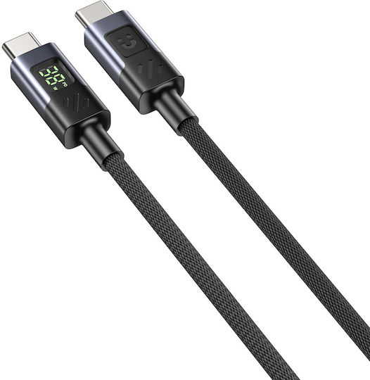 Unitek Braided / LED USB 2.0 Cable USB-C male - USB-C 60W PD 2m