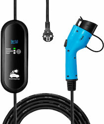 Akyga Φορητός Μονοφασικός Σταθμός Φόρτισης 3.8kW με Ενσωματωμένο Καλώδιο Type 2 (AK-EC-18)