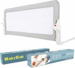 Figga Bară de Protecție Pliabilă pentru Pat din Metal în Culoare Gri 180x65cm