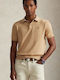 Polo Herrenbluse Camel Melange