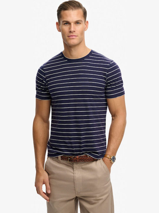 Superdry Essential T-Shirt Mariner Marine Streifen