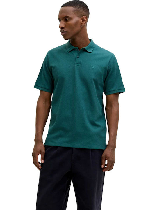 Jack & Jones Polo Μπλούζα Κοντομάνικη Atlantic ...