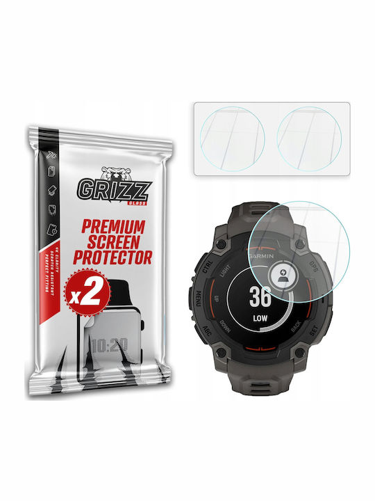 Grizzglass Hybridglass Закалено Стъкло Garmin Instinct E 45мм