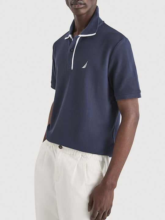 Nautica Polo Μπλούζα Κοντομάνικη Navy Μπλε