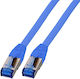 EFB S/FTP Cat.6a Gigabit Network Cable Ethernet 7.5m Blue