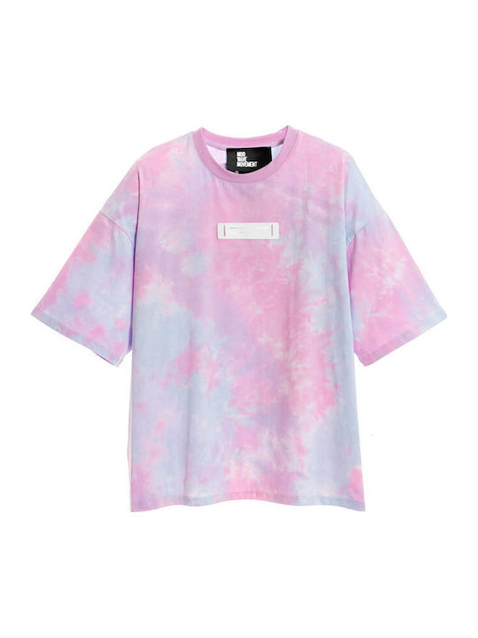Mod Wave Movement Γυναικείο Oversized T-shirt Ροζ
