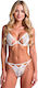 Passion Resilque Bra + Thong Set White