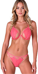 Passion Resilque Bügel-BH + Tanga-Set Tomatenrot Passion Resilque Bügel-BH + Tanga-Set Tomatenrot