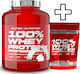 Scitec Nutrition 100% Whey Protein Professional 2350g Chocolate Coconut & Scitec Nutrition 100% Whey Protein Professional 500g Kiwi Banana Custom Bundle