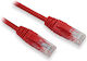 Lynx U/UTP Cat.5e (Gigabit) Мрежов Кабел Ethernet 2м Червен