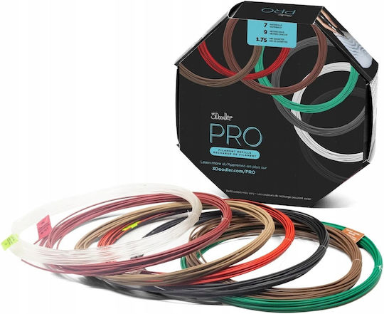 3Doodler PLA 3D Принтер Филамент 1.75мм 3Doodler ProIII PROFILLS 7 Бр Пълнител