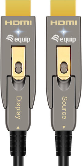 Equip Кабел HDMI мъжки - HDMI мъжки 2.1m сив