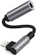Techsuit Lightning Male To 3.5mm Female Converter Gray 1 Piece TS-AC6-GR