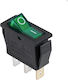 Rocker Switch Medium 3p Indicator On-off 16a/250v Green