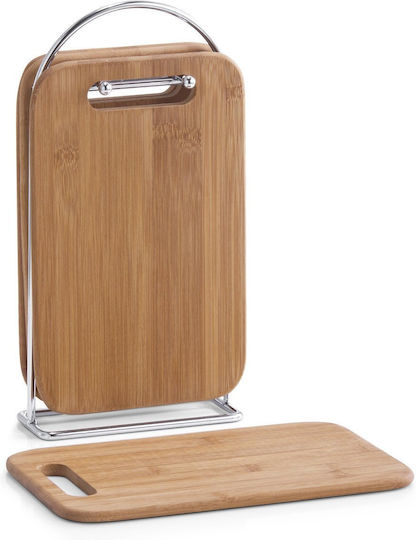 Zeller Set Tocătoare De Bucătărie Din Bambus Maro 15x6.5cm 4 Bucăți