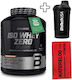 Biotech Usa Iso Whey Zero Black 1816g Vanilla & Biotech Usa Wave Shaker 600ml Opal White & Katerelos Fitness Sports Towel 100x50cm Black Red Custom Bundle