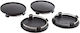 4 Pieces Set 61 Mm Modified Car Wheel Center Caps Audi Q7 A4l A3 Q3 Black
