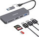 Havit USB Хъб с 5 Порта и USB-C Връзка Многоцветен