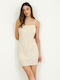 Summer Mini Dress Beige