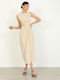 Summer Midi Dress Beige