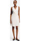 Summer Mini Dress Wrap White