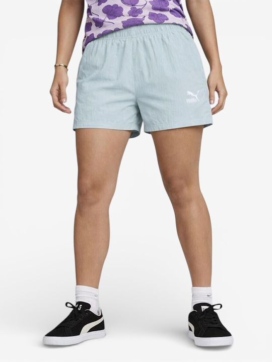 PUMA Classics Γυναικείο Αθλητικό Σορτς Blue