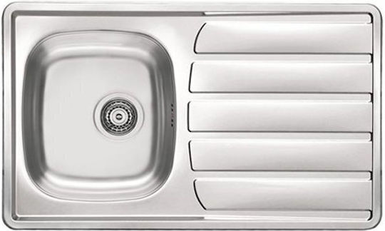 Alveus Подплотна Кухненска Мивка Inox 50x86см Сива