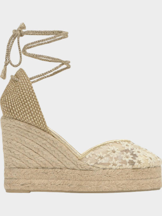 8ed Summer Women's Platform Espadrilles Style White