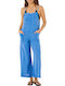 Damenteil Jumpsuit Hellblau