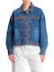 Damen Jean Jacke Denim Blau