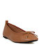 Women's Ballerina Shoes in Brown Colour