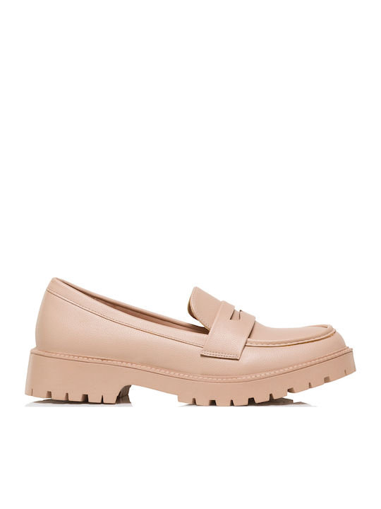 Envie Shoes Γυναικεία Loafers σε Μπεζ Χρώμα