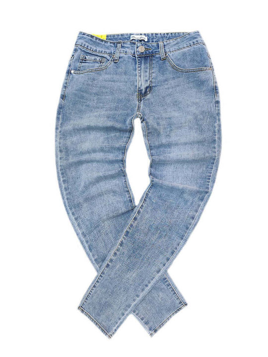 Men's Jeans Pants with Slim Fit Blue