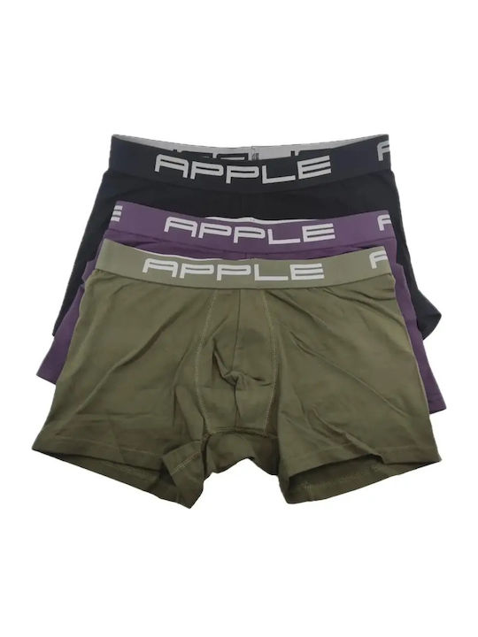 Apple Boxer Men's Boxers Black 3Pack