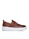 Leder Herren Mokassins in Tabac Braun Farbe