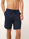 Vamp Sommer Herrenpyjama-Bermuda Blau