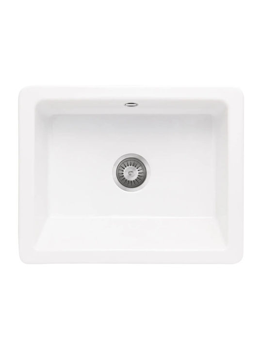 Deante Drop-In Кухненски Мивка Inox 61x48см Бял