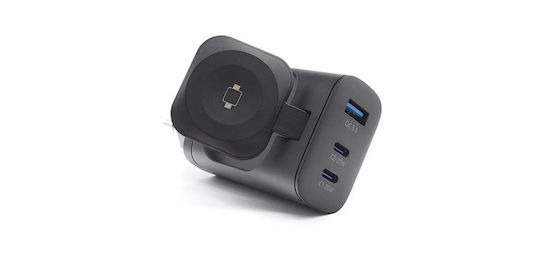 RealPower Charger Without Cable with USB-A Port and 2 USB-C Ports 43W Power Delivery / Quick Charge 3.0 (PC-43)