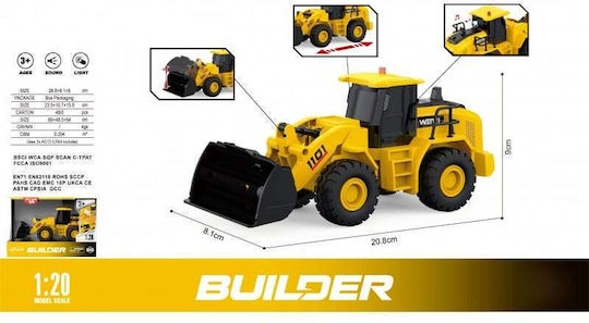 eToy Buldozer Scară 1:10 Pull Back