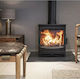 Charnwood Aire 7 Low Stand Κεραμική Ξυλόσομπα 7kW Μαύρη