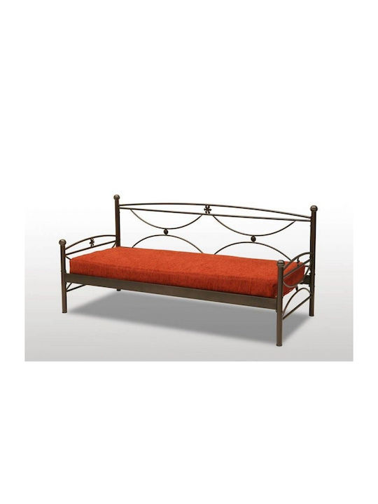 Maragrita Sofa Bed Double Metal Ecru for Mattre...