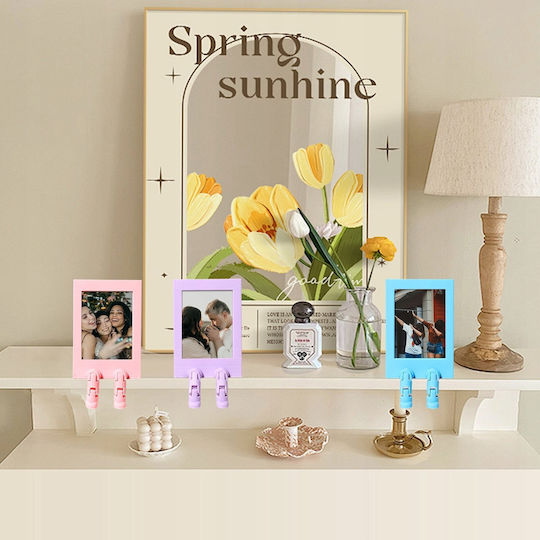 Loveinstant Plastic Photo Frame With Blue Frame