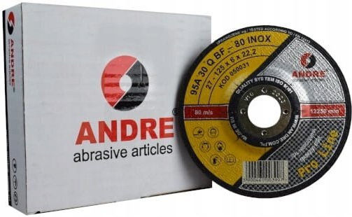 Andre Metal Grinding Disc 125 X 6.0mm Inox Pro Line 95a30qbf