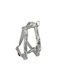 Wild Snake Gray Leather Nickel Dog Harness Xs 13mm/neck Circumference 20-30cm Chest Circumference 25-45cm